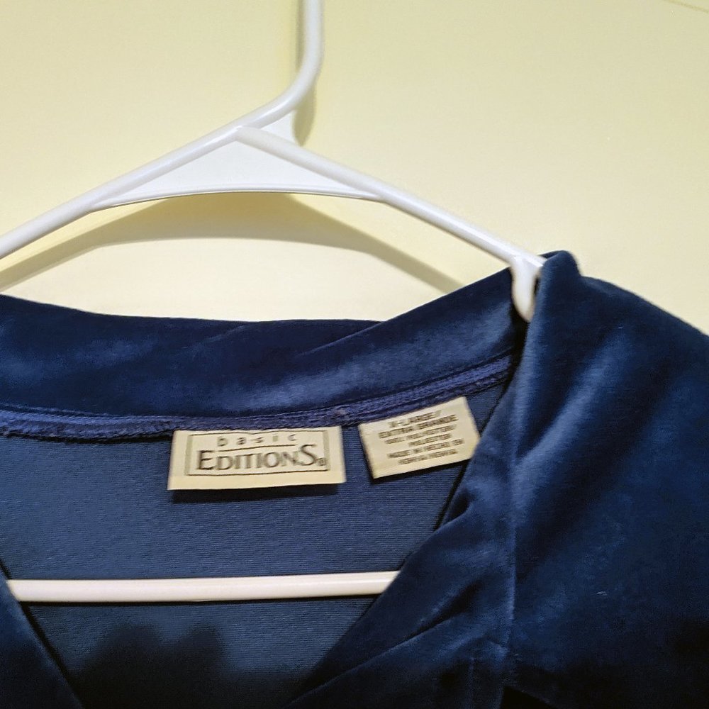 Velvet Button Down Shirt - Picture 3 of 3
